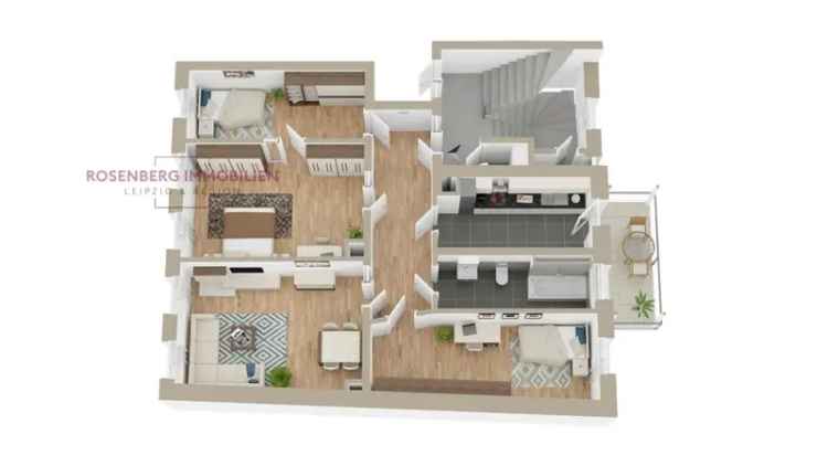 Großzügige 4-Raumwohnung mit Balkon in zentraler Lage in Leipzig / Gohlis - perfekt für Familien!