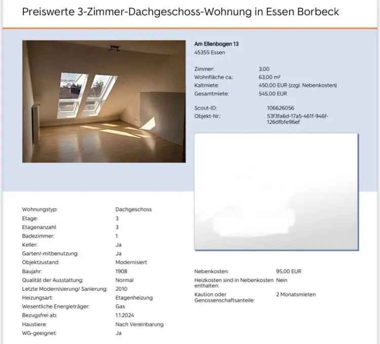 Wohnung mieten in Essen
