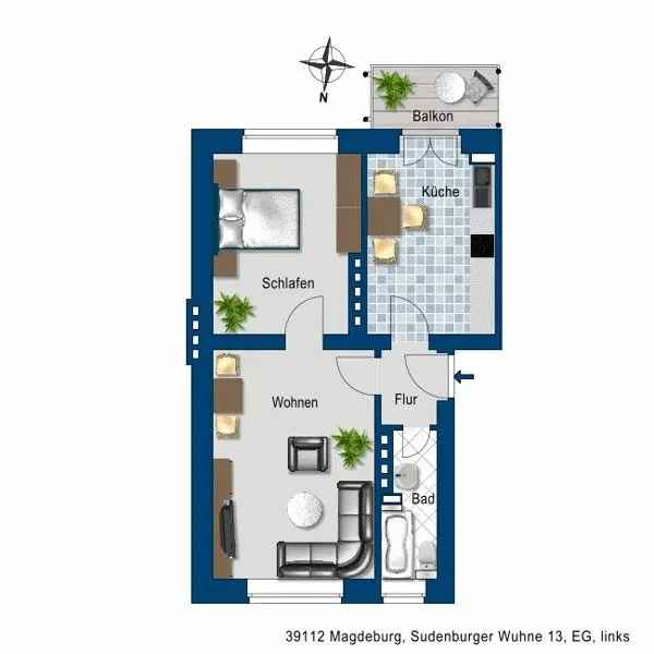 Wohnung Magdeburg Sudenburg Denkmalgeschutzte Anlage