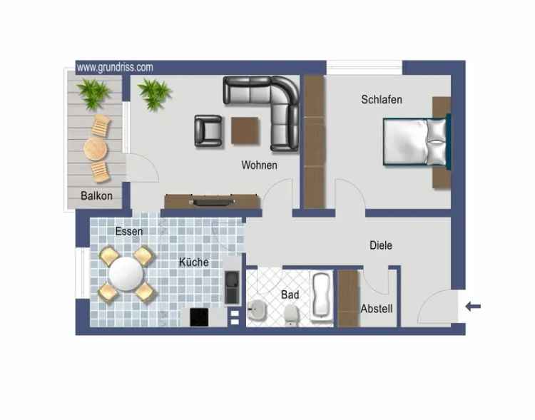 Zentrale 2,5-Raumwohnung in Köln-Kalk für 230.000