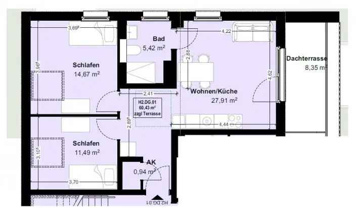 3 Zimmer Wohnung kaufen in Berlin Kladow mit Balkon und Garten