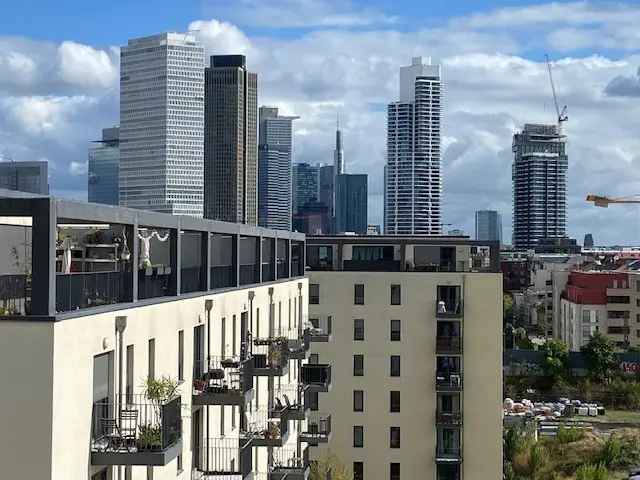 Penthouse Maisonette Frankfurt Europaviertel Skylineblick Dachterrasse