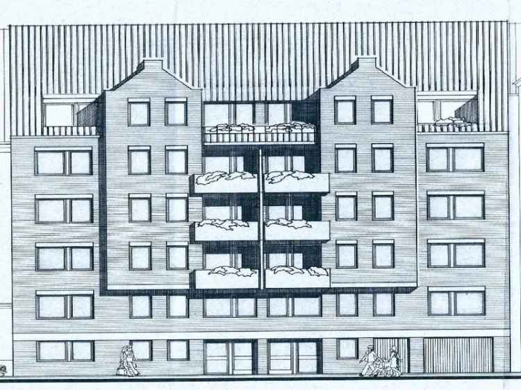 Architekten-MFH in D-Eller 22 Wohneinheiten Tiefgarage Aufzug