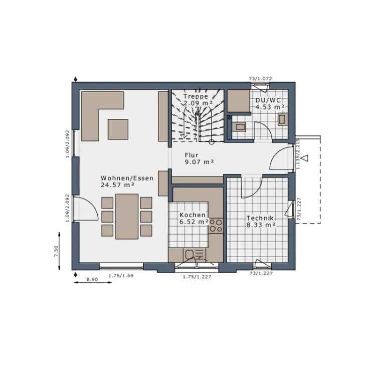 Miet-Kauf Haus zum Wohnen mit optimaler Raumnutzung