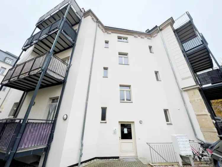 2 Raum Wohnung Dresden Denkmal Balkon Einbauk
