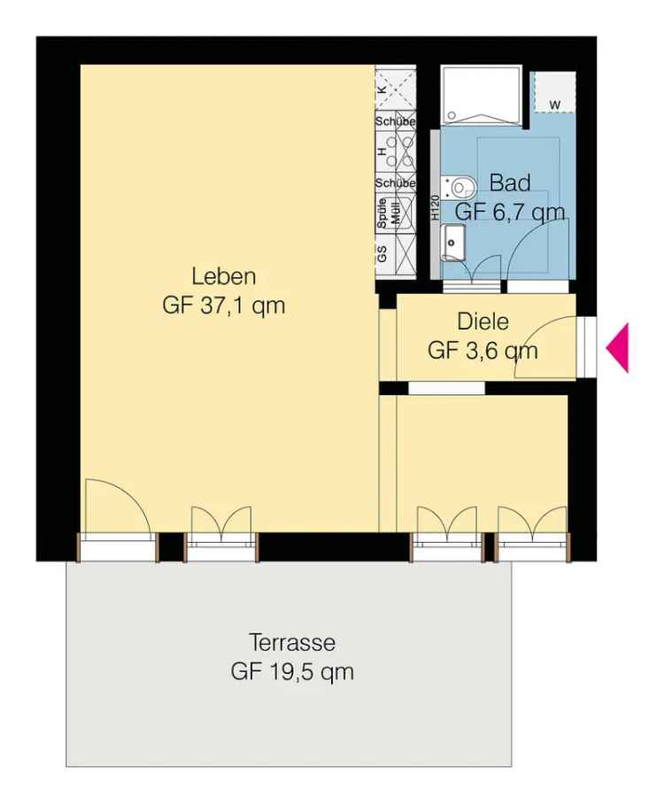 Einzigartige EG Singlewohnung - Fachwerk, autark, große Terrasse