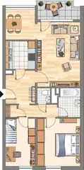 Wohnung (71.0 m²) zur Miete in Dortmund (Max-Brod-Straße 13, 44328 Dortmund, Germany)