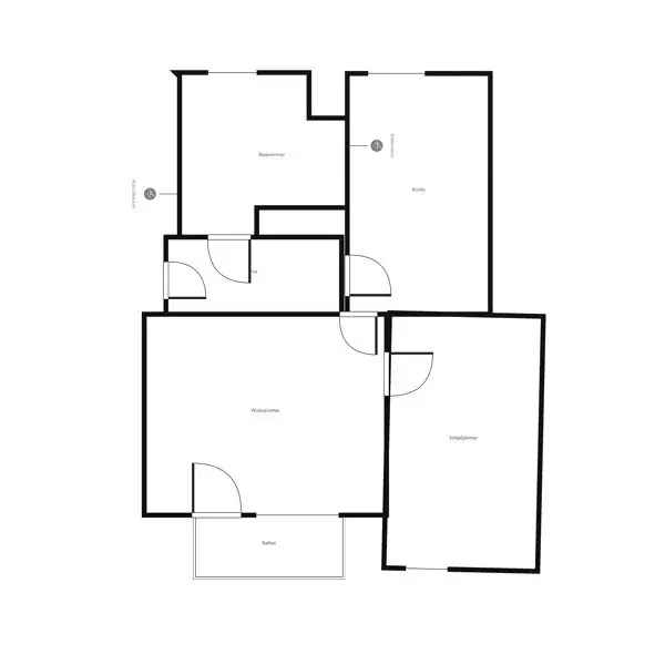 Renovierte 2-Zi.-Wohnung für 2 Personen mit Ausblick (WBS)