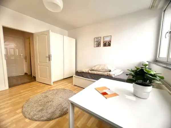 Modern möblierte 1 Zimmer Wohnung Frankfurt Gallus Single Studenten Pendler