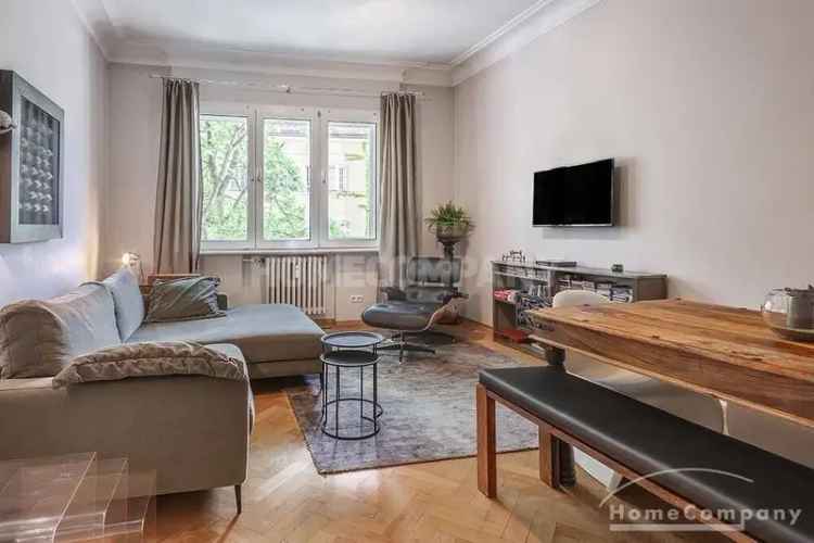 ***Hochwertig möblierte 3,5-Zimmer-Altbau-Wohnung mit Balkon in Schwabing