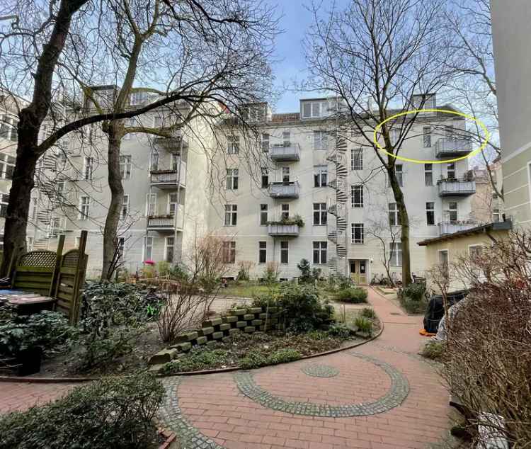 3 Zimmer Wohnung Berlin Friedenau Schöneberg Stuckaltbau Garten Balkon