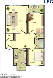 Wohnung (77.0 m²) zur Miete in Düsseldorf (Am Schneisbroich 24, 40468 Dusseldorf, Germany) - immosurf.de