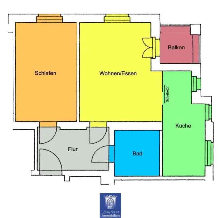 Charmante Wohnung mit optimaler Raumaufteilung, EBK und Balkon!