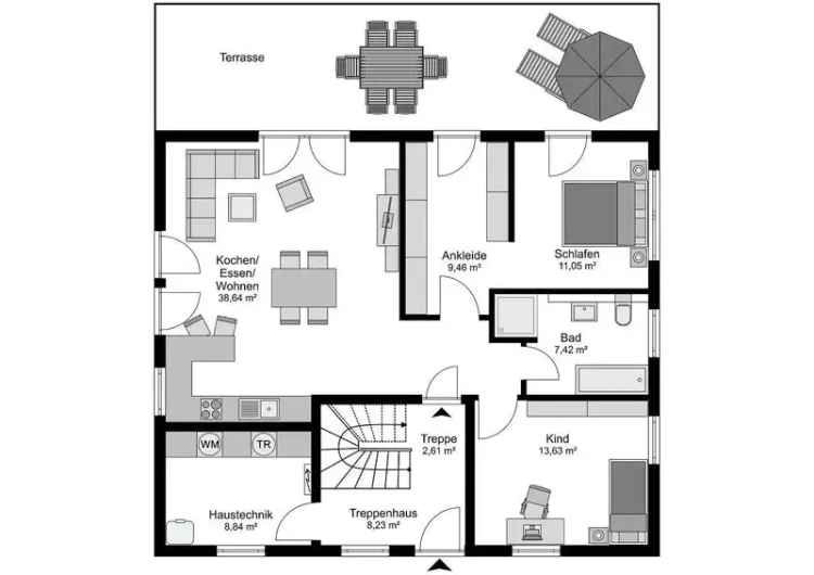 Zweifamilienhaus Stadtvilla 188m² - Flexible Grundrisse