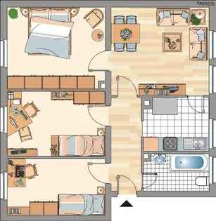 Haus (66.0 m²) zur Miete in Essen (Hamburger Straße 13, 45145 Essen, Germany) - immosurf.de