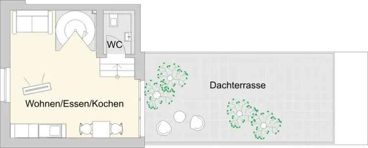 Moderne Wohnanlage im Nürnberger Norden mit Dachterrasse und Stadtblick