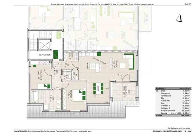 Dortmund Neubau Eigentumswohnungen mit Loggia Aufzug Tiefgarage