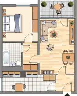 Wohnung (55.0 m²) zur Miete in Dortmund (Meylantstraße 84, 44319 Dortmund, Germany)