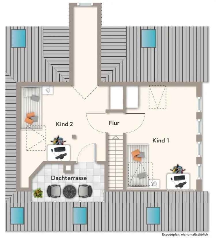 Seltenes Angebot! Interessante 4,5 Zimmer-Wohnung mit 2. Balkone!