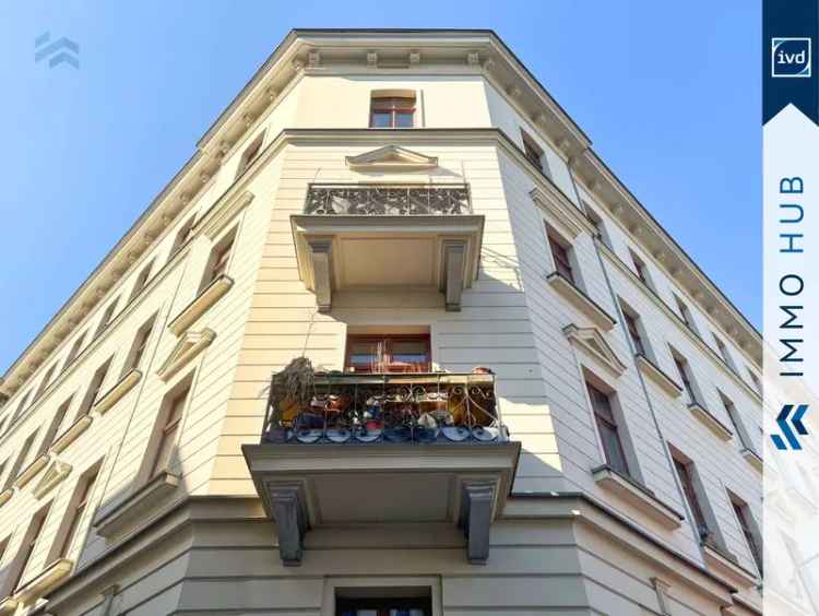 ++ Dachgeschossflair, 3 Zimmer und Balkon inmitten der Südvorstadt ++
