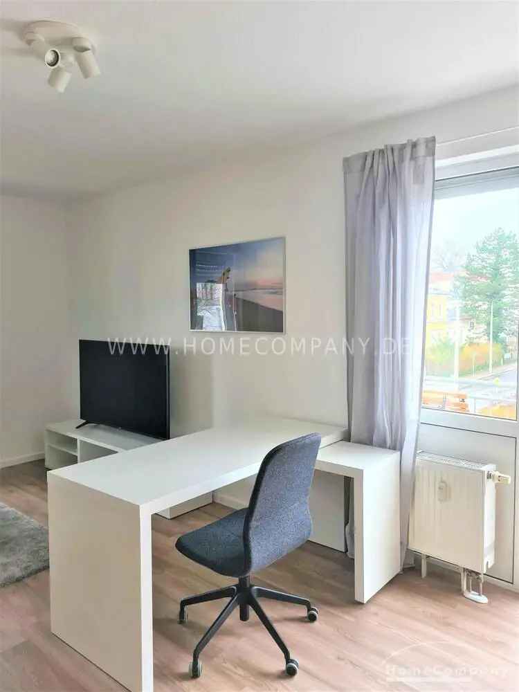 Mieten 1-Zimmer Wohnung Balkon Dresden-Plauen möbliert mit Nebenkosten