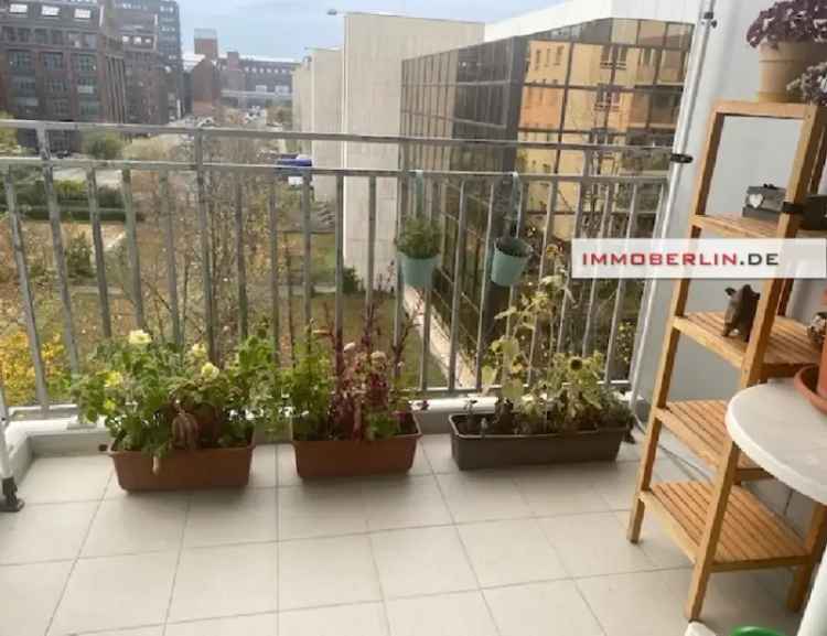 IMMOBERLIN.DE - Helle vermietete Wohnung mit ruhigem Südwestbalkon + Tiefgaragenplatz nahe Volkspark Humboldthain 