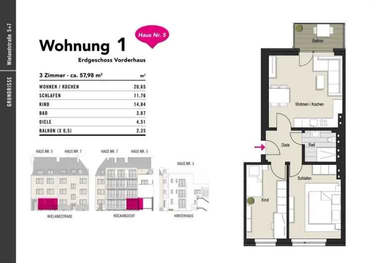 Charmante Eigentumswohnung in ruhiger Lage – 3 Zimmer, moderner Komfort und perfekte Anbindung!