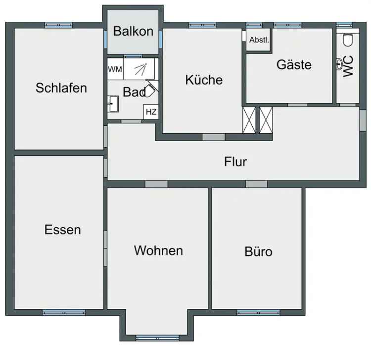 KA-Durlach / sanierte 5-Zi-Whg mit Balkon, KFZ-Stellplatz und Turmbergblick direkt am Hengstplatz / ab sofort frei