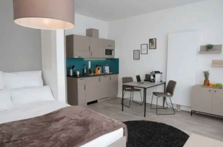 Mieten geräumiges Studio Apartment in Dortmund mit Balkon und Vollküche