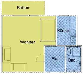 Wohnung (39.0 m²) zur Miete in Dortmund (Poststraße 30b, 44137 Dortmund, Germany)