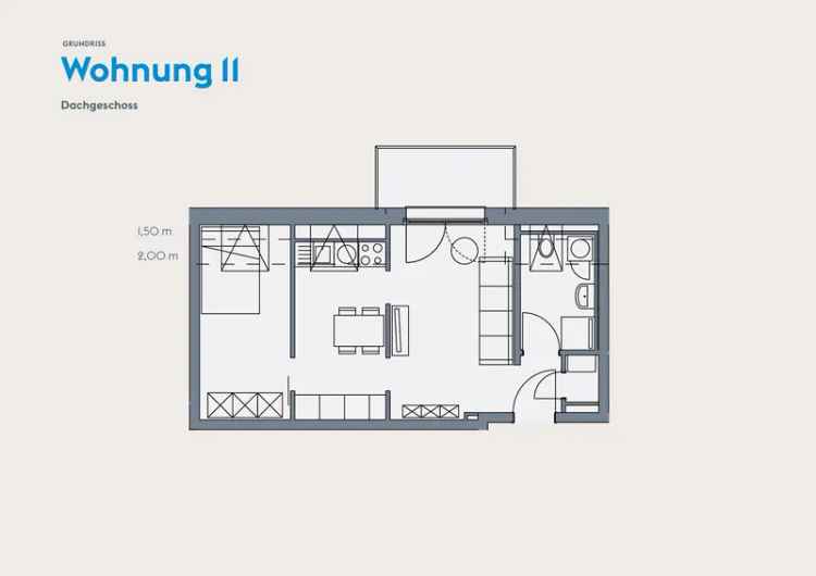 RESERVIERT: Attraktive Dachgeschoss-Apartment mit Stil und Effizienz