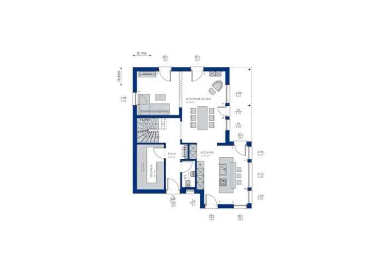 Kauf modernes haus in Bauhausstil mit Balkon in perfekter Planung