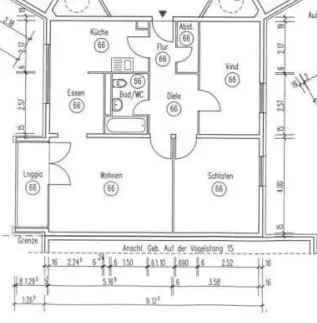 3-Zimmerwohnung in guter Lage im Mehrfamilienhaus