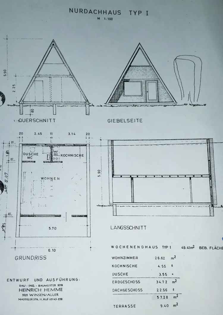 Nurdachhaus / Grundstück im Märchenwald