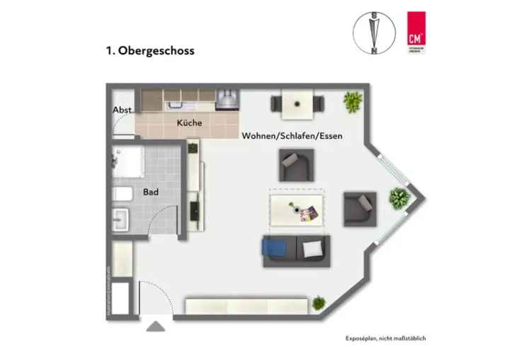 Dresden Plauen 1-Zimmer Wohnung Kapitalanlage Stellplatz EBK