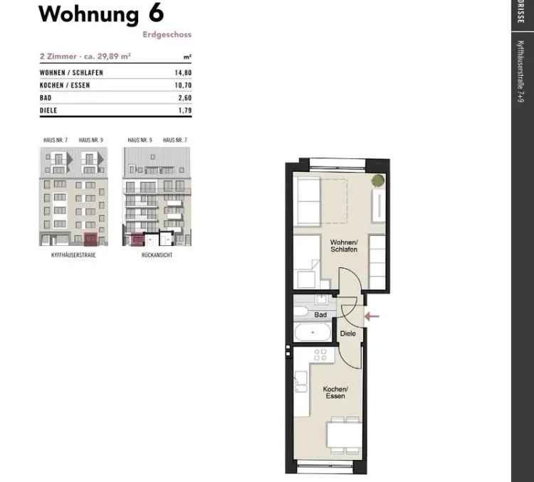 Ihr charmantes City-Apartment! Moderne 2-Zimmer-Wohnung im Szeneviertel Kwartier Latäng – WE 6