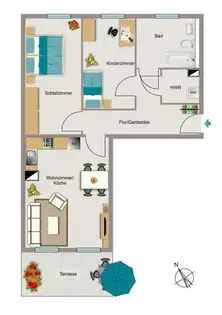 Wohnung (80.0 m²) zur Miete in Dortmund (Steigenberger Hotel Dortmund, Berswordtstraße 2, 44139 Dortmund, Germany)
