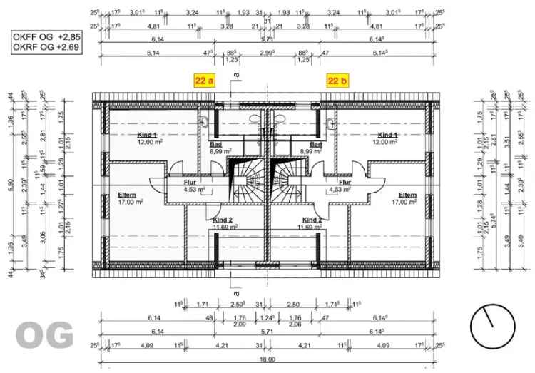 ERSTBEZUG Doppelhaush
lfte KFW40 Garten 129m
2