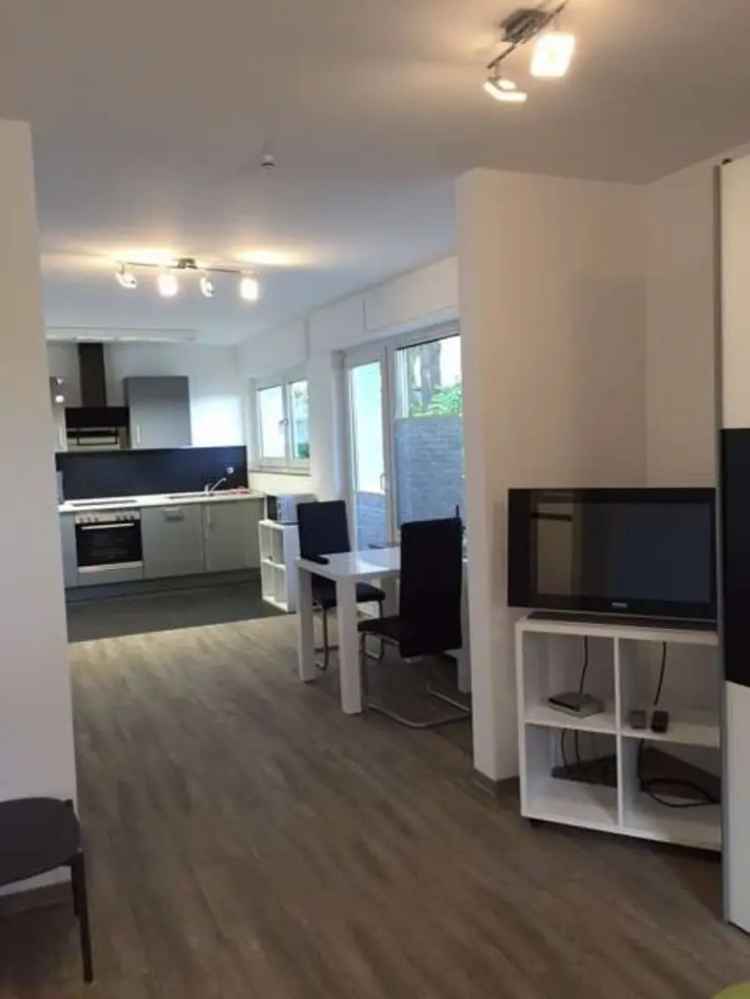 Moderne & vollmöblierte 1-Zimmer-Erdgeschosswohnung mit Balkon in Top-Lage von Bad Soden