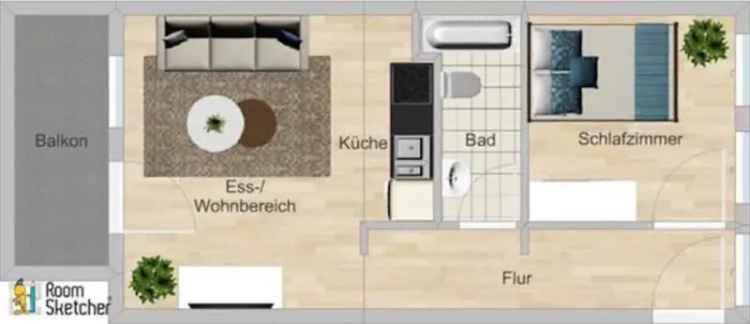 Stilvolle, möblierte Wohnung in Köln/Deutz mit erstklassiger Verkehrsanbindung