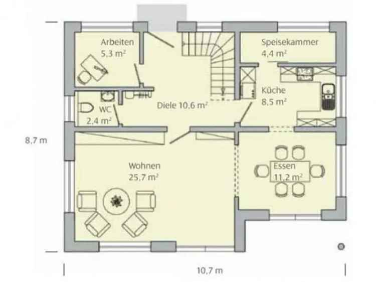 ✓ Energiesparendes Einfamilienhaus mit 6 Zi, 143 m² WP und