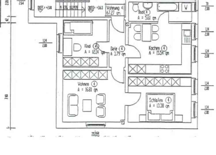 Kaufen 3 Zimmer Wohnung in ruhiger Lage mit moderner Ausstattung