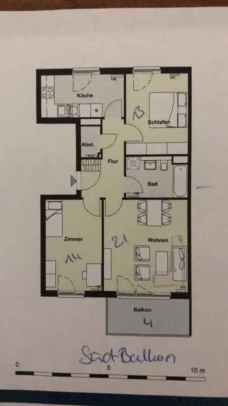 3-Zimmer Wohnung Neubau Barmbek Süd Balkon Dachterrasse U3 Dehnhaide