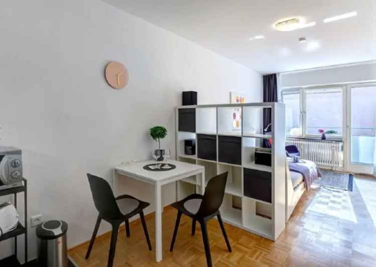 Möblierte Wohnung 28m² mit Balkon und Keller