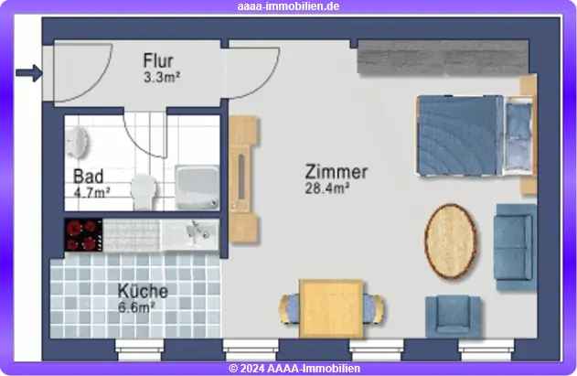 Zentrale Wohnung in Altbau in Berlin-Mitte