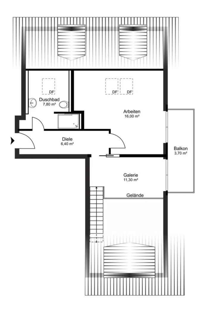 Luxuriöse Dachgeschoss-Maisonette-Wohnung am Park – beste Wohnlage in Maxhof – zum Eigennutz