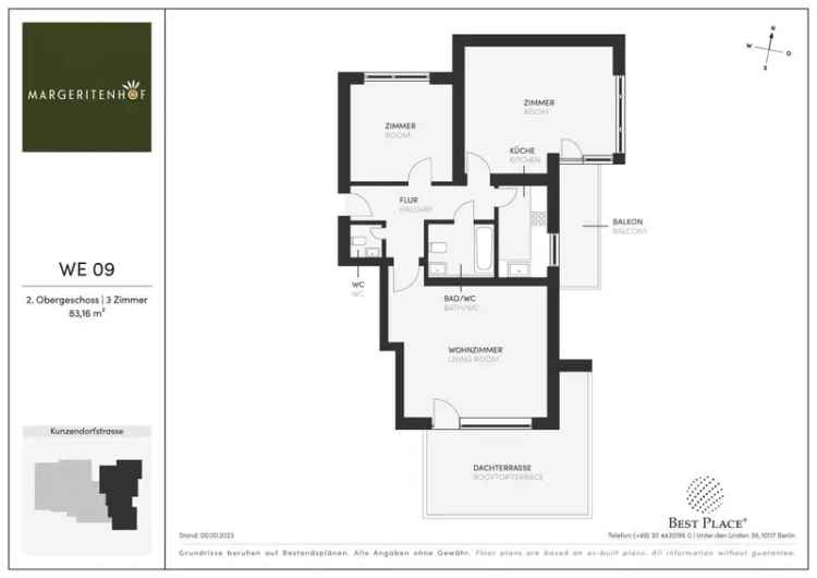 Let the sunshine in: Sonnige 3-Zimmer-Dachgeschoss-Wohnung mit großer Terrasse & Balkon – bezugsfrei