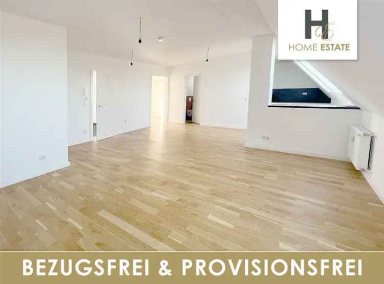 Bezugsfreie Dachgeschoss mit 4 Zimmer & 2 Bäder & 2 Balkone – Provisionsfrei