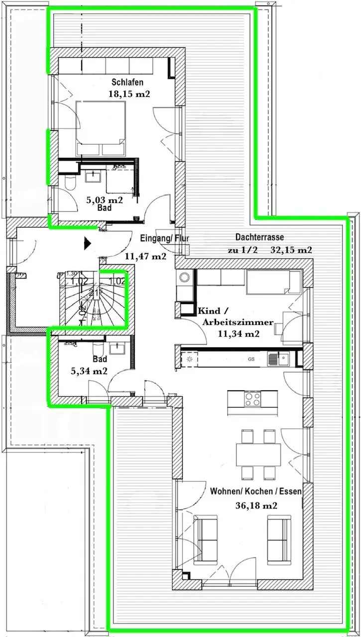 Luxuriöses Penthouse in ruhiger, erstklassiger Wohnlage