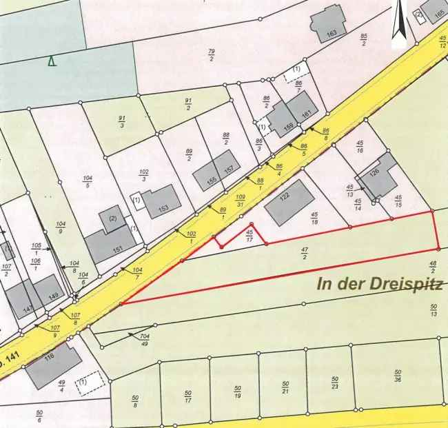 Heusweiler: 1.793 m² großes Grundstück in Südlage, an der Bebauungsgrenze